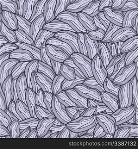 vector seamless background with abstract leaves, clipping mask