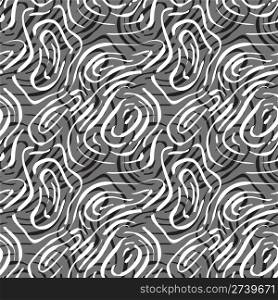 vector seamless background with abstract monochrome crease marks, clipping masks