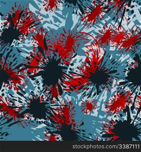 vector seamless background with blots, clipping mask