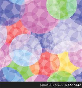 vector seamless background with circles, clipping masks, eps 10