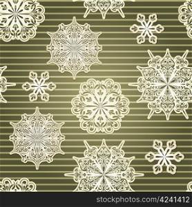 Vector Seamless Background with paper cut snowflakes, eps 10 file with clipping mask and transparency effects