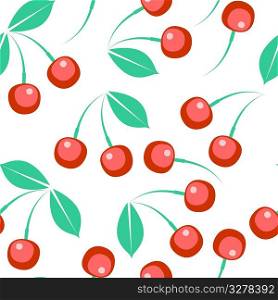 Vector. Seamless berry ornament in color 273