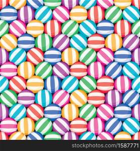 vector seamless candy background pattern. colorful candies with stripes. food decoration texture, striped rainbow colors for christmas and other holidays