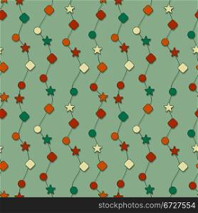 vector seamless christmas wraipping paper pattern, eps 8