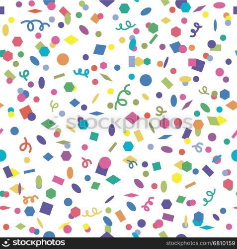 vector seamless confetti background pattern