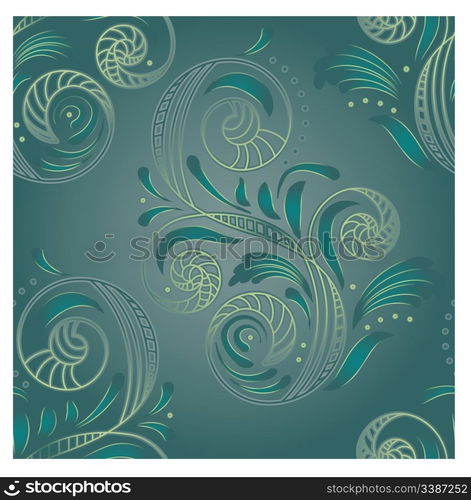 vector seamless floral background . clipping masks