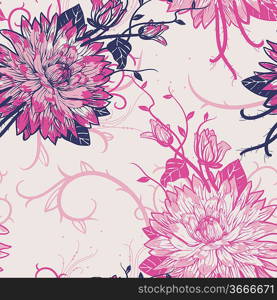 vector seamless floral pattern