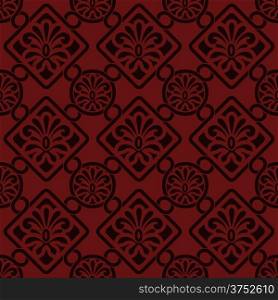 Vector seamless floral pattern, indian style, seamless pattern in swatch menu