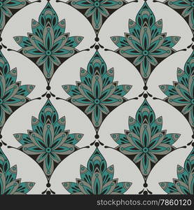 Vector Seamless Floral Pattern, seamless pattern in swatch menu