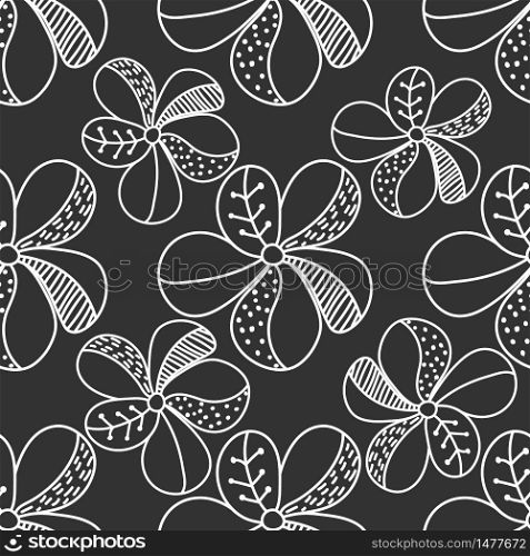 Vector seamless flower pattern for simple backgrounds and textures, fabric, packaging and wrappers, for theme design
