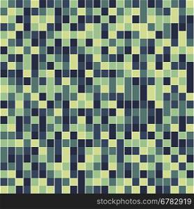 Vector Seamless Green Mosaic Background