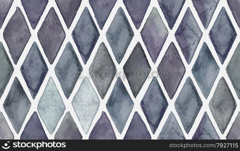 Vector Seamless Hand Drawn Checked Pattern