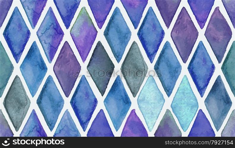 Vector Seamless Hand Drawn Checked Pattern
