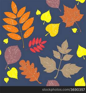 Vector. Seamless leaf ornament in color 548