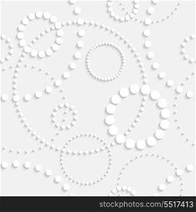Vector Seamless Monochrome Circle Background