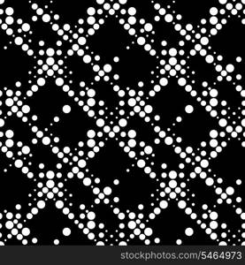 Vector Seamless Monochrome Dots Background