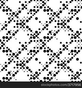 Vector Seamless Monochrome Dots Pattern
