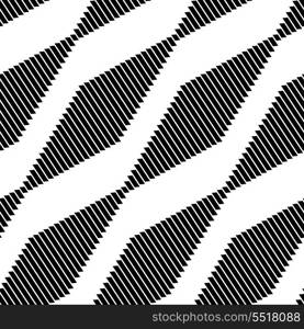 Vector Seamless Monochrome Geometric Background