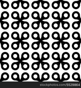 Vector Seamless Monochrome Geometric Pattern