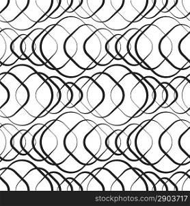 Vector Seamless Monochrome Geometric Wallpaper