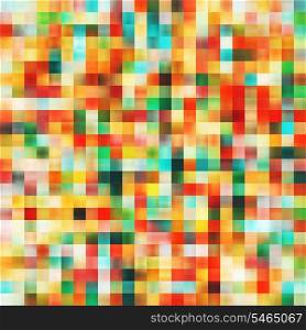 Vector Seamless Mosaic Colorful Pattern