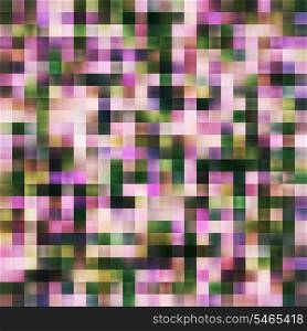 Vector Seamless Mosaic Colorful Pattern