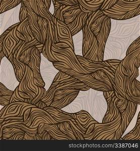 vector seamless oak tree wooden texture, clipping masks