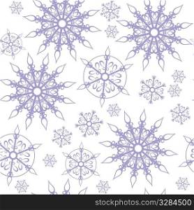 Vector. Seamless ornament snowflake in color 460