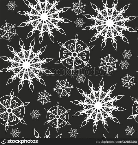 Vector. Seamless ornament snowflake in color 461