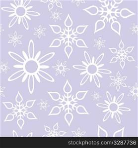 Vector. Seamless ornament snowflake in color 468