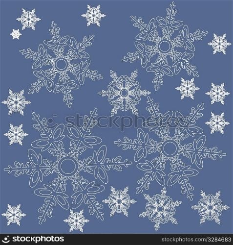 Vector. Seamless ornament snowflake in color 479