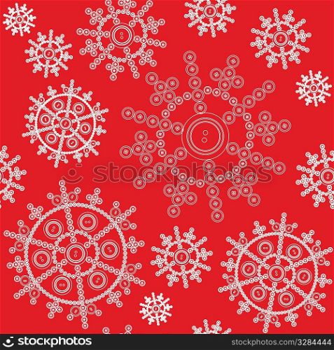 Vector. Seamless ornament snowflake in color 482