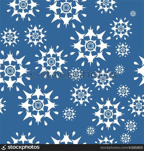 Vector. Seamless ornament snowflake in color 489