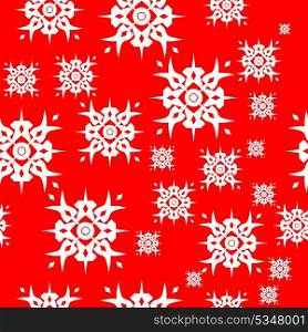 Vector. Seamless ornament snowflake in color 493