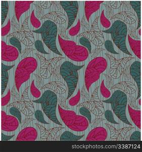 vector seamless paisley background. clipping mask