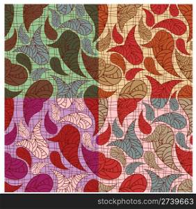 vector seamless paisley backgrounds. clipping masks