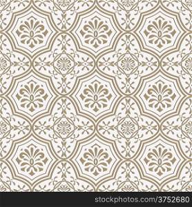 Vector seamless paper cut floral pattern, indian style, seamless pattern in swatch menu