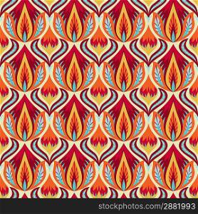 Vector seamless pattern - abstract background in retro style