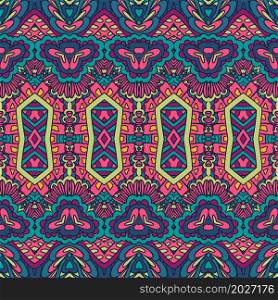 Vector seamless pattern abstract geometry colorful ethnic geometric psychedelic print