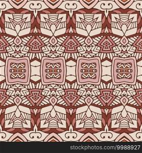 Vector seamless pattern african art batik ikat. Ethnic print vintage fabric design.. seamless pattern ornament vintage