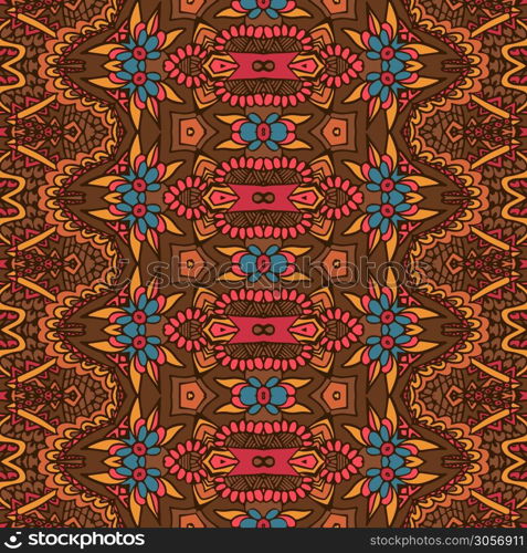 Vector seamless pattern african art batik ikat. Ethnic ptint vintage design.. Tribal vintage abstract geometric ethnic seamless pattern ornamental