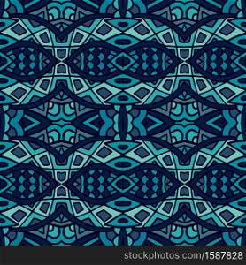 Vector seamless pattern african style art batik ikat. Ethnic print vintage design.. Abstract Doodle style seamless pattern ornamental. Vector seamless pattern ethnic tribal geometric print