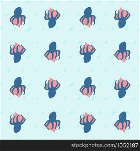 Vector seamless pattern by Valentines Day octopus wraps around the heart. Vector seamless pattern octopus wraps around the heart