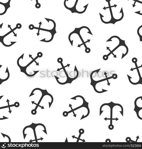 Vector seamless pattern from anchor symbols. Endless background. Repeating backdrop. Vector seamless pattern from anchor symbols. Endless background. Repeating backdrop. Vector illustration