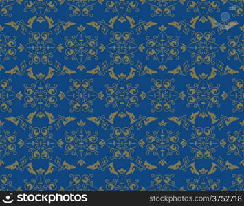 vector seamless pattern in eastern style, seamless pattern in swatch menu