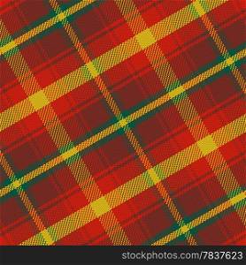 vector seamless pattern Maple Leaf Canadian tartan with four colours of the maple leaf