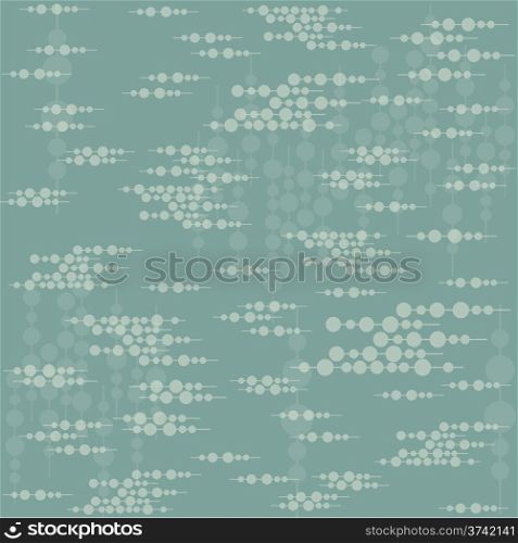 Vector seamless pattern. Modern floral texture. Repeating abstract background with circles.