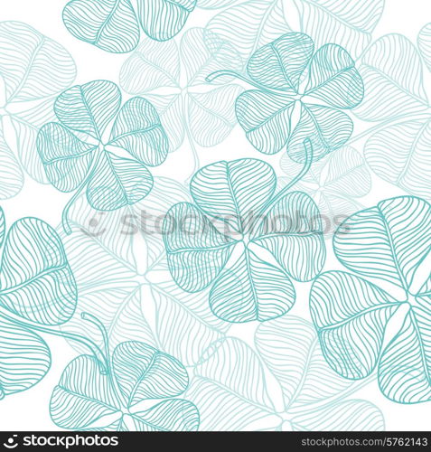 Vector seamless pattern of abstract clover.. Vector seamless pattern of abstract clover