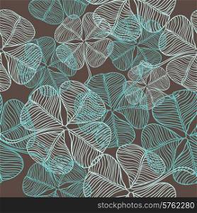 Vector seamless pattern of abstract clover.. Vector seamless pattern of abstract clover