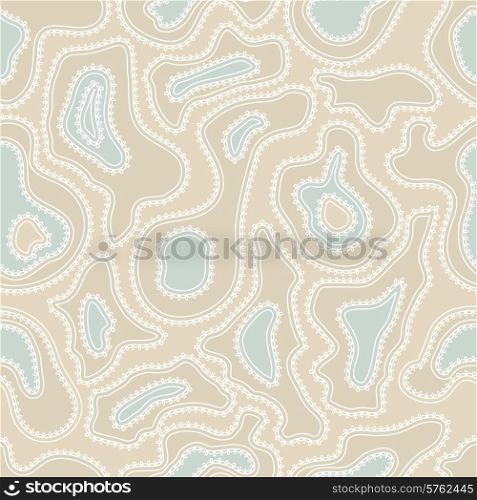 Vector seamless pattern of abstract elements